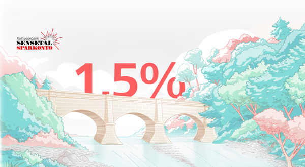 Sensetal Sparkonto mit 1.5% Zins